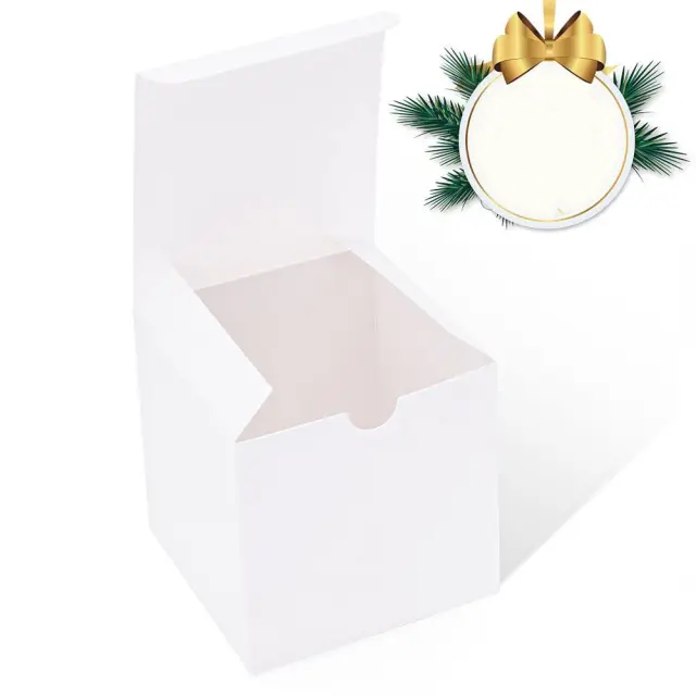 Little Present Boxes Pearl White Paper 3x3x3 | Custom Jewelry & Event Packaging – Richpack - little present boxes 3