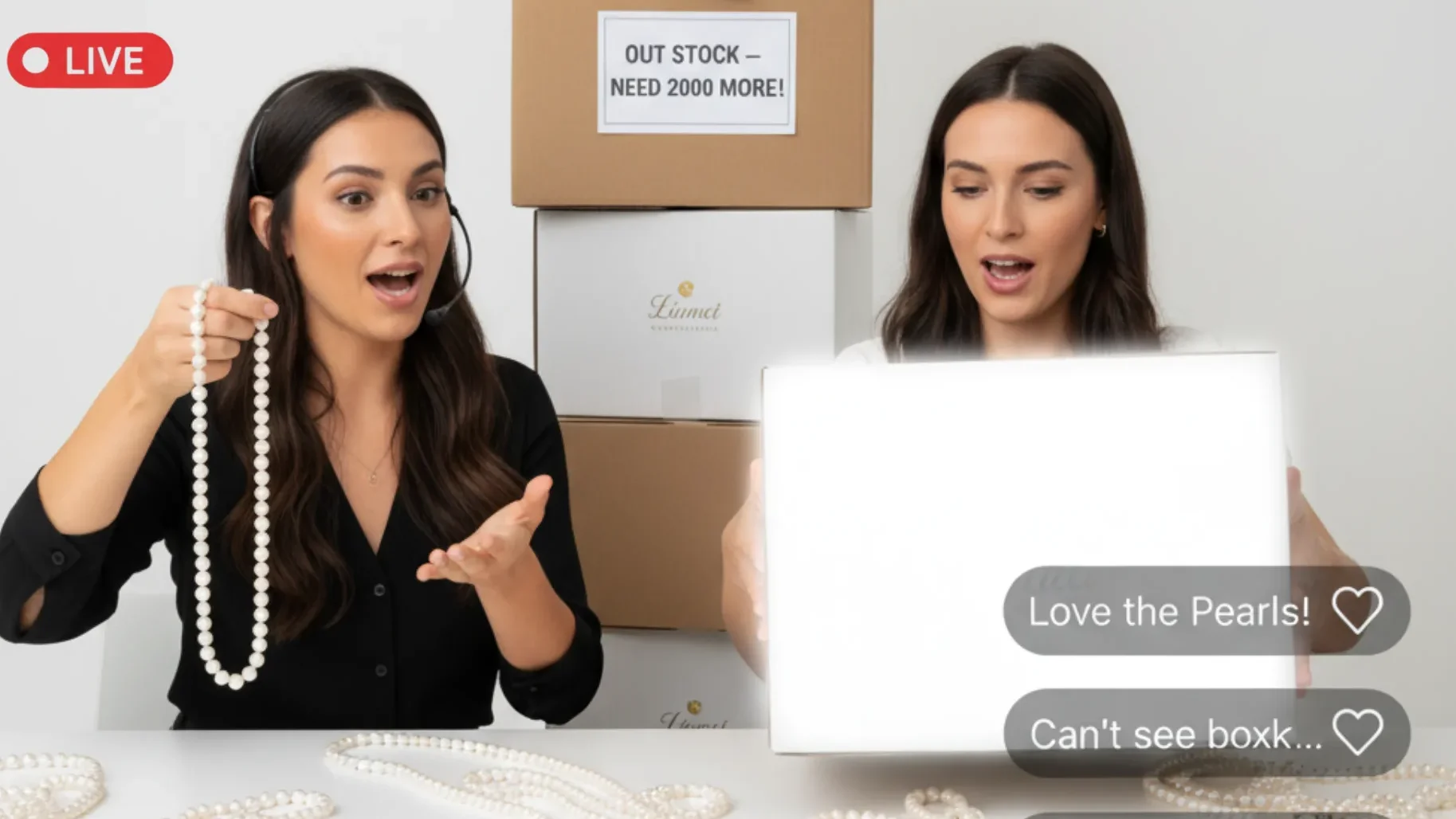 live streaming jewelry packaging glare and supply issues