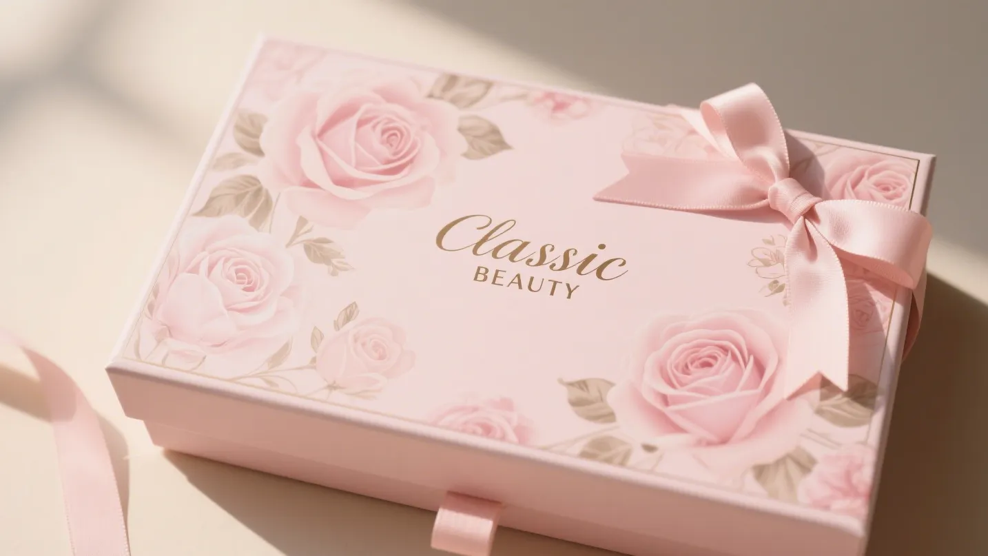 makeup box packaging design classic rose