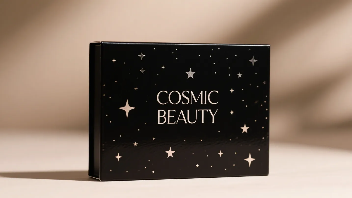 makeup box packaging design cosmic beauty