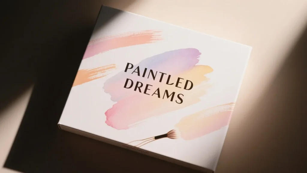 makeup box packaging design painted dreams