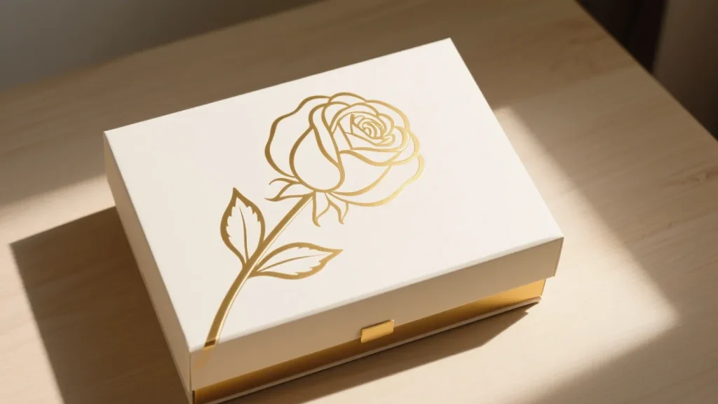 minimalist rose gold women monthly gift box
