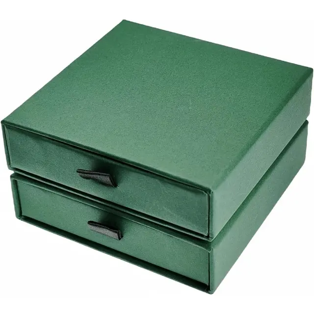 Necklace Box White Faux Leather | Custom Pendant Packaging – Richpack - necklace gift box 3