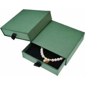Necklace Box White Faux Leather | Custom Pendant Packaging – Richpack - necklace gift box