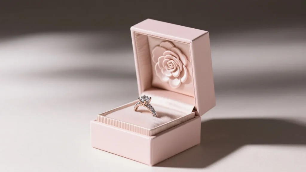 pink romantic jewelry women monthly gift box