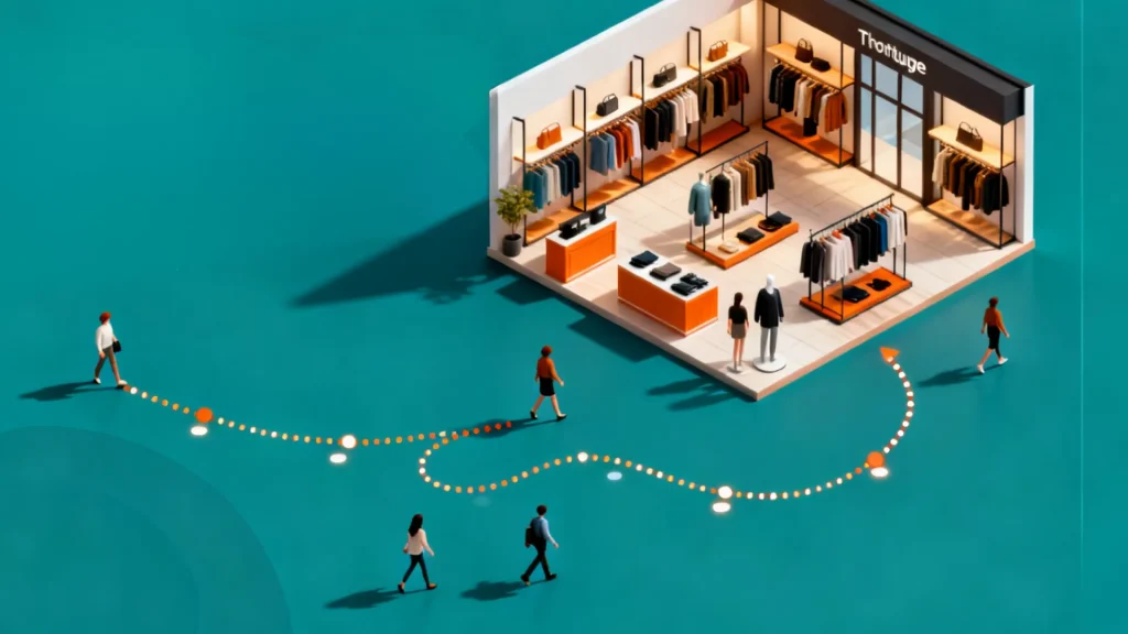 High-Conversion Jewelry Displays: Strategy & Design for Retail - retail store layout customer journey visualization