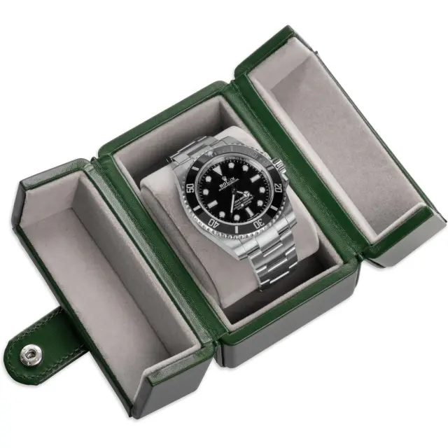 Watch Box Black Leather | Elegant Luxury Jewelry & Timepiece Packaging – Richpack - watch case for men 3