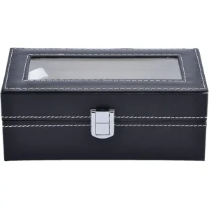 Watch Box Black Leather | Elegant Luxury Jewelry & Timepiece Packaging – Richpack - watch display box 1