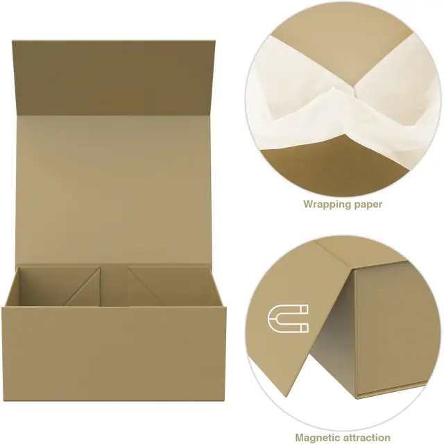 Wholesale Gift Boxes Gold Cardboard | Custom Jewelry & Event Packaging – Richpack - wholesale gift boxes 4