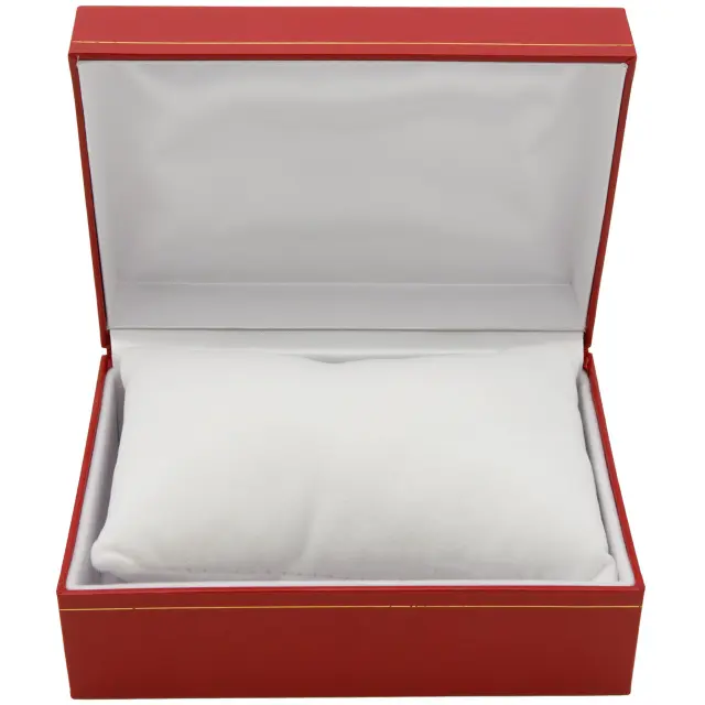 Cartier Watch-Pillow Box | Vintage Leather Luxury Timepiece Packaging – Richpack - Cartier watch watch pillow box 2