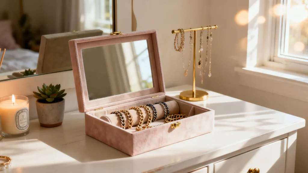 Bracelet Storage Box Sizes: Standard Packaging or Custom Dimensions? - bracelet storage box with mirror