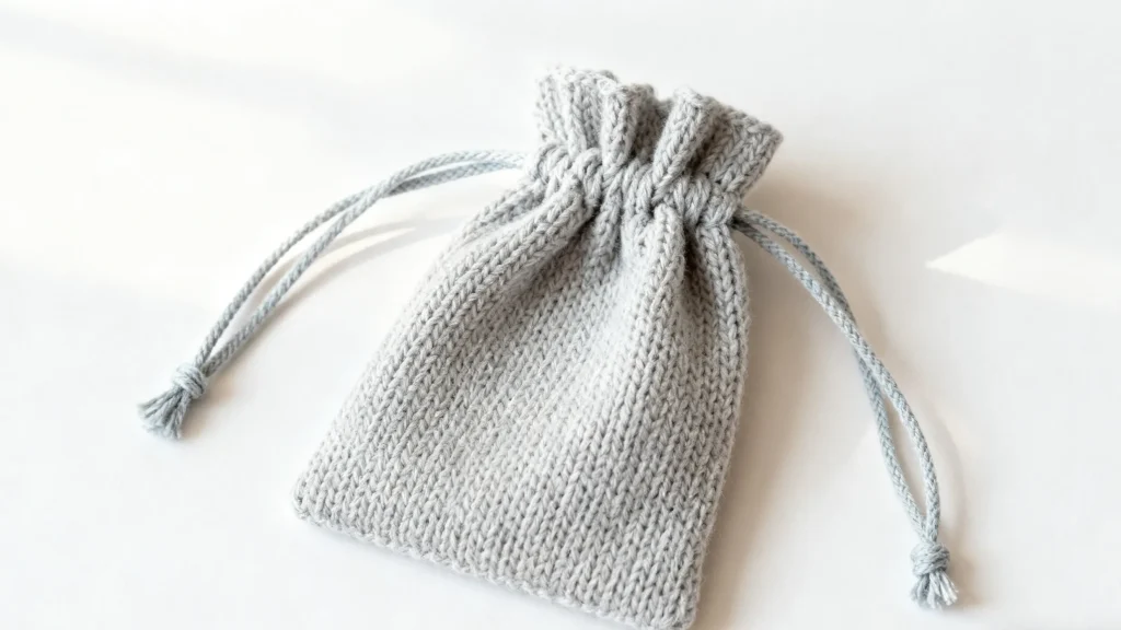 gray fabric pouch for jewelry