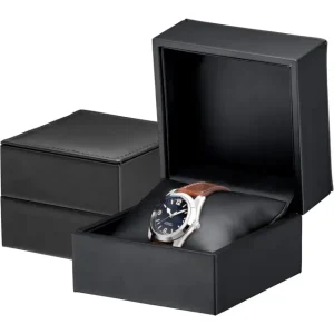 Nahkaiset korurasiat mustat | Mittatilaustyönä tehty rannekoru- ja kellorasia – Richpack - nahkaiset korurasiat 1