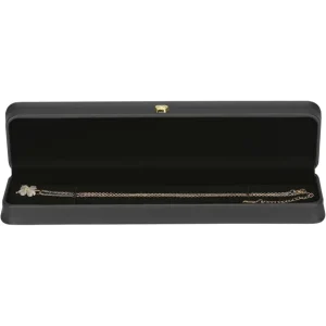 Leather Jewelry Case Black | Custom Luxury Case | Richpack - leather jewelry case 2