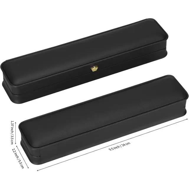 Leather Jewelry Case Black | Custom Luxury Case | Richpack - leather jewelry case 3