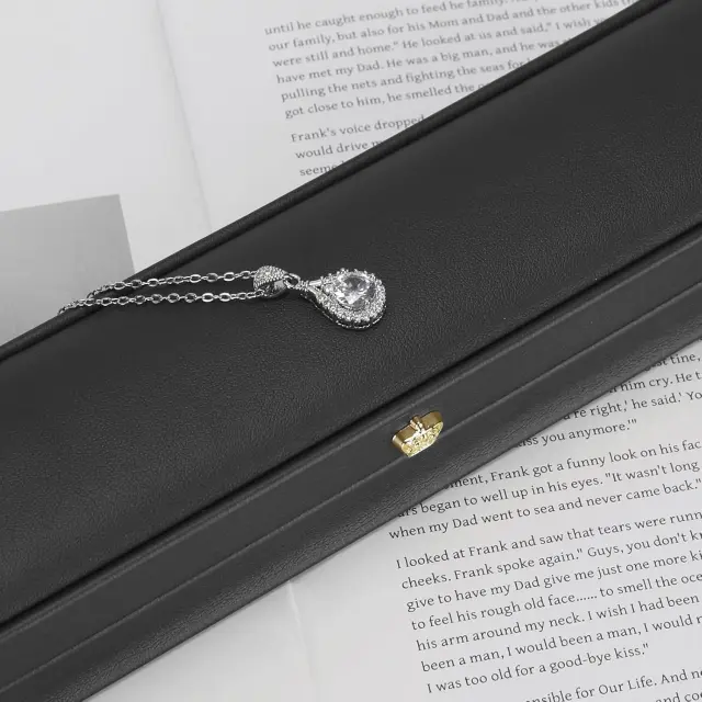 Leather Jewelry Case Black | Custom Luxury Case | Richpack - leather jewelry case 4