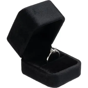Blue Velvet Ring Box Wholesale | Custom Velvet Ring Packaging for Jewelry Brands – Richpack - black velvet ring box