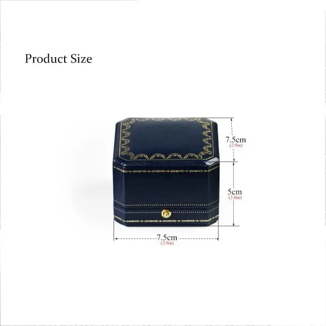 Custom Engagement Ring Box – Luxury Dark Blue Leather | Richpack - custom engagement ring box 4
