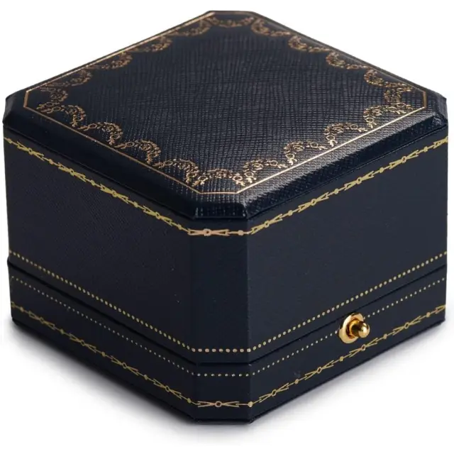 Blue Leather Engagement Ring Boxes | Jewelry Packaging Wholesale – Richpack - engagement ring boxes 5