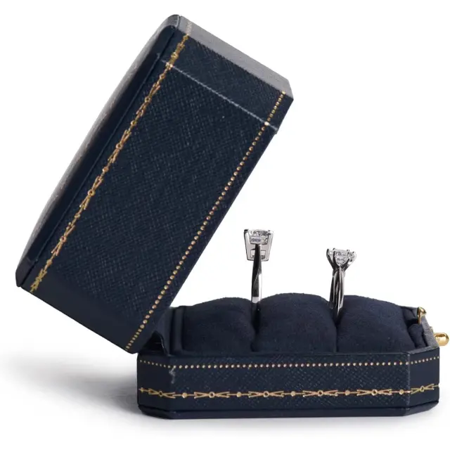 Blue Leather Engagement Ring Boxes | Jewelry Packaging Wholesale – Richpack - engagement ring boxes3