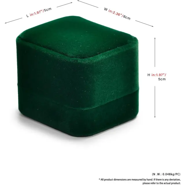 Green Velvet Ring Box | Custom Ring Packaging Wholesale – Richpack - green velvet ring box 4