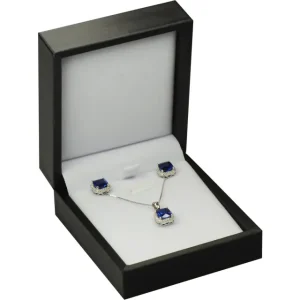 Jewelry Box with Necklace | Black PU Leather Necklace Box – Richpack - jewelry box with necklace