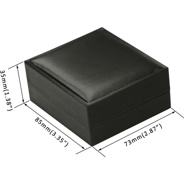 Jewelry Box with Necklace | Black PU Leather Necklace Box – Richpack - jewelry box with necklace 5