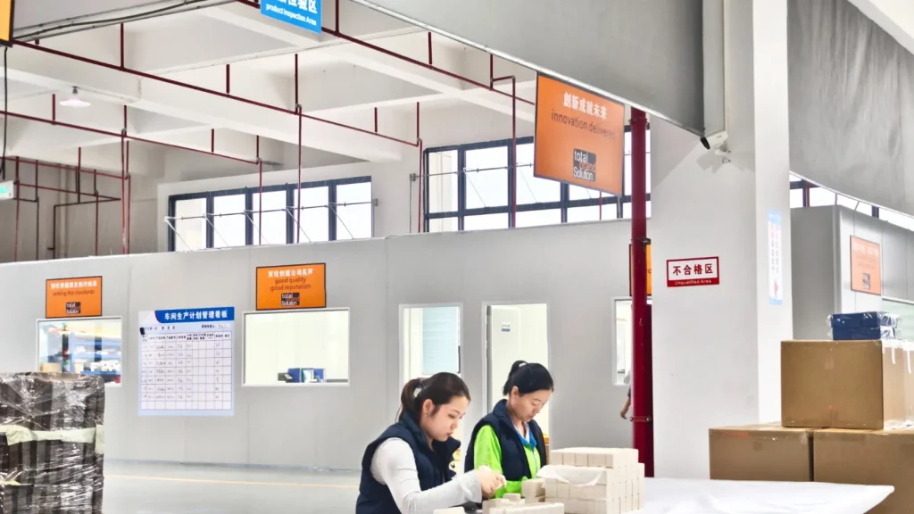 quality control in jewelry box factory warehouse