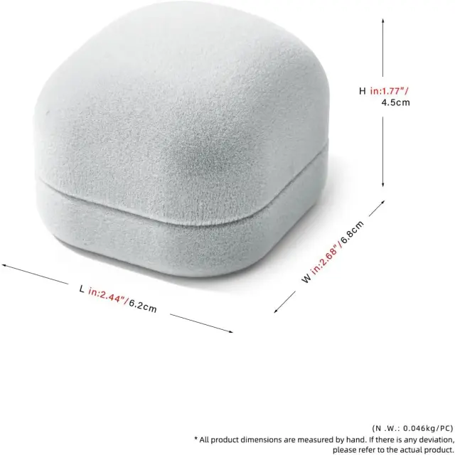 Vintage Velvet Ring Box | Grey Custom Jewelry Packaging | Wholesale Ring Box – Richpack - vintage velvet ring box 5