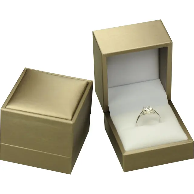 Black Velvet Ring Box for Jewelry Brands | Custom Wholesale Packaging Solutions – Richpack - wedding ring boxes 4