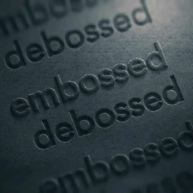 Emboss/Deboss