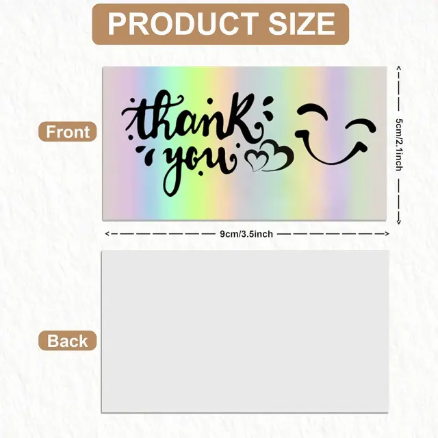 Thank You Cards Bulk | Represent Your Enthusiasm to Thank Customers and Leaves Your Customers Good Impression | Richpack Wholesale - Thank You Cards Bulk 2