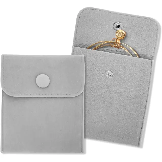 Permanent Jewelry | Red Velvet Display Box for Professional Use – Richpack - Velvet Jewelry Bags 4