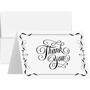 کارت‌های تشکر تولد - کارت‌های تبریک تا شده زیبا برای عروسی، کریسمس، ولنتاین، سالگرد - داخل خالی | عمده فروشی Richpack - کارت‌های تشکر تولد