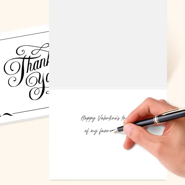 Birthday Thank You Cards – Elegant Fold Over Greetings for Wedding, Christmas, Valentine’s,  Anniversary – Blank Inside | Richpack Wholesale - birthday thank you cards 5