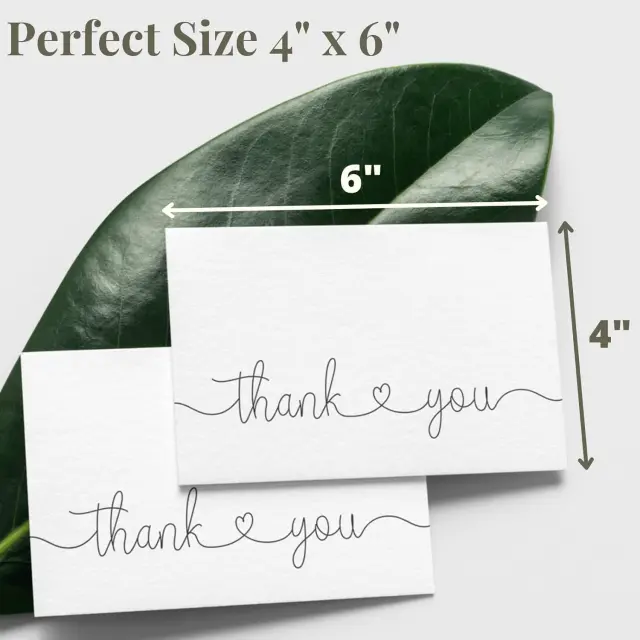 Card Thank You Card | Solid Premium Paper Stock | Professional Jewelry Inserts | Richpack Wholesale - card thank you card​ 4