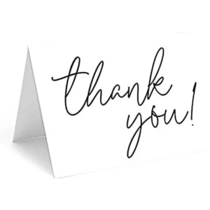 کارت‌های تشکر سفارشی | کارت‌های یادداشت تشکر ۵x۷ مناسب برای استفاده تجاری یا شخصی | عمده فروشی Richpack - کارت‌های تشکر سفارشی ۴