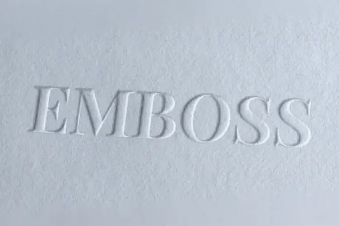 Embossing