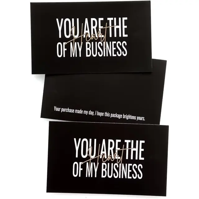 Gloss Thank You Card | Blank Backside for You to Leave Your Personal Message | For Wedding, Bridal, Baby Shower, Graduation, Business | Richpack Wholesale - gloss thank you card 5