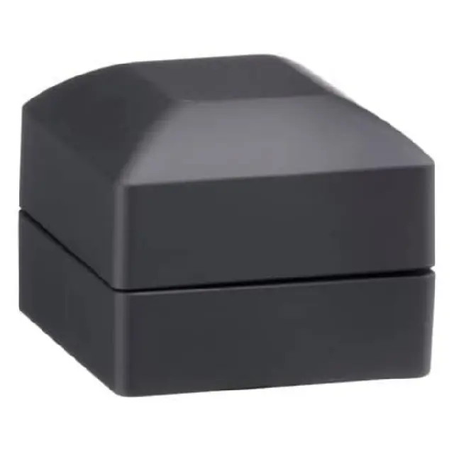 Custom Black PU Light Ring Box with LED | Engagement & Jewelry Packaging – Richpack - light ring box 2