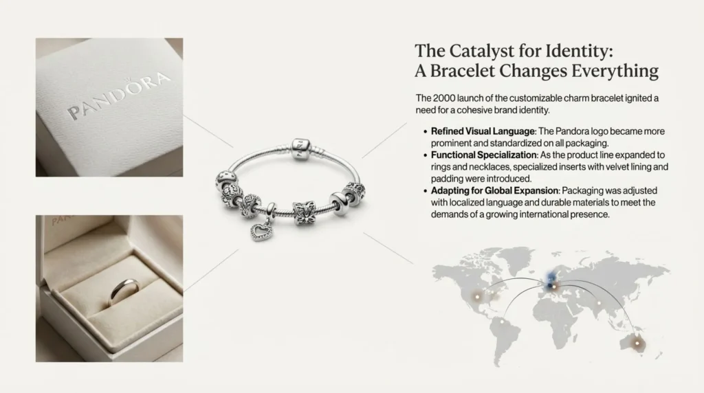 pandora bracelet brand identity global expansion