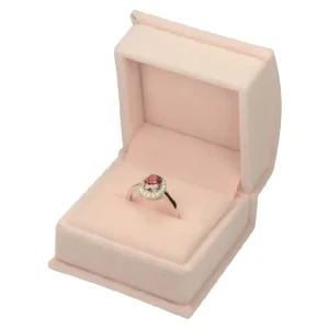 Pink Velvet Ring Gift Box for Elegant Jewelry Presentation | Custom Ring Packaging & Wholesale Solutions – Richpack - ring gift box