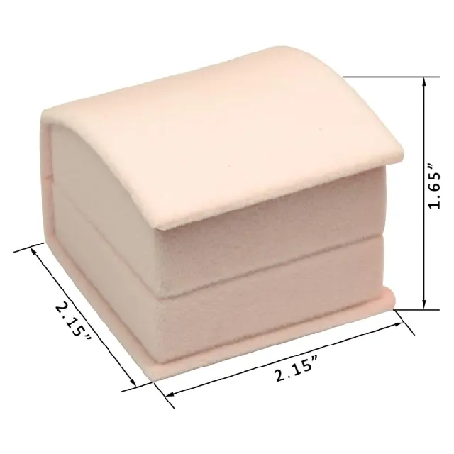 Pink Velvet Ring Gift Box for Elegant Jewelry Presentation | Custom Ring Packaging & Wholesale Solutions – Richpack - ring gift box 4
