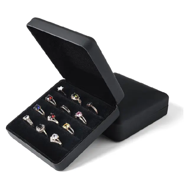 Custom Black Velvet Ring Storage Box | Professional Jewelry Storage & Wholesale Supply – Richpack - ring storage box 2