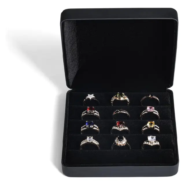 Custom Black Velvet Ring Storage Box | Professional Jewelry Storage & Wholesale Supply – Richpack - ring storage box 4