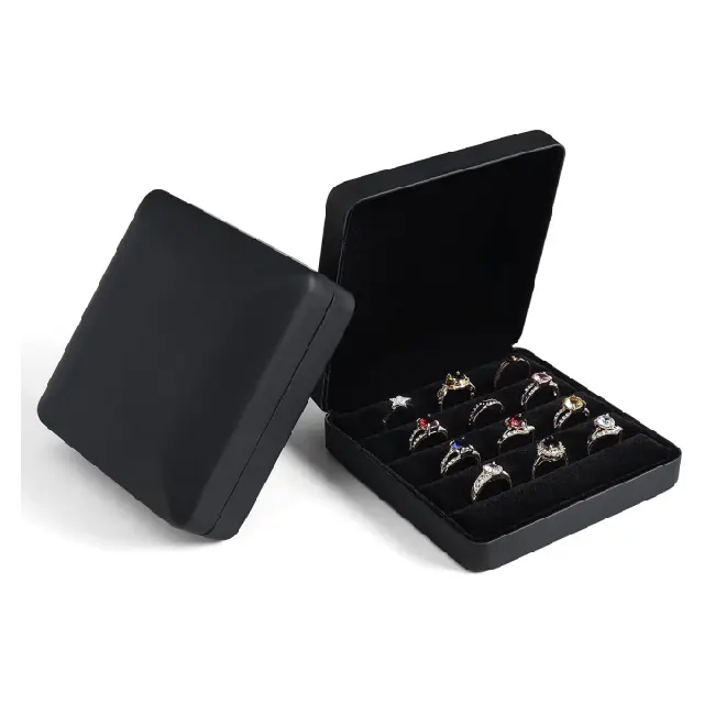 Custom Black Velvet Ring Storage Box | Professional Jewelry Storage & Wholesale Supply – Richpack - ring storage box 5