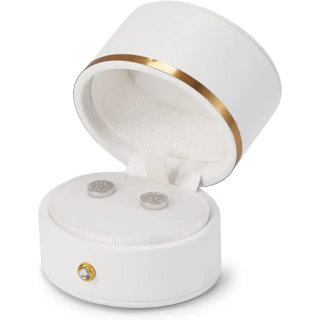 Round Wooden Ring Box Walnut | Premium Jewelry Packaging | Richpack - round ring box 5