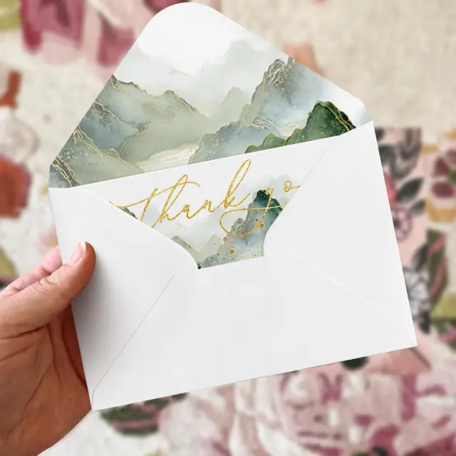 Teacher Thank You Cards | Tree Mountain Forest Design | Thoughtful Jewelry Gift Inserts | Richpack - teacher thank you cards 4