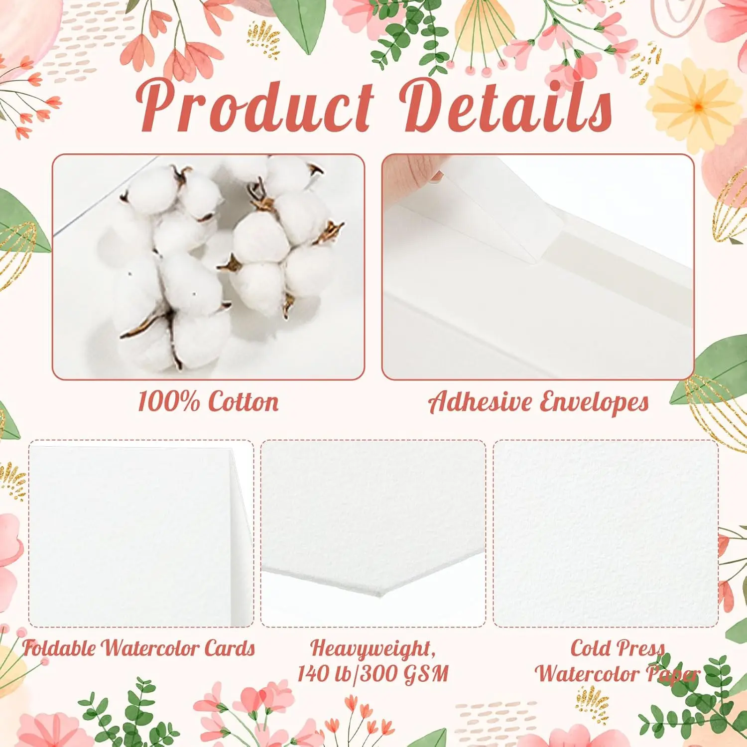 Custom Thank You Cards | Watercolor Finish Jewelry Inserts | Drive Loyalty | Richpack Packaging - thank you cards​ 3