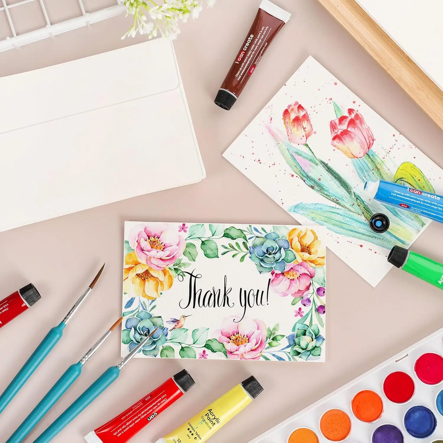 Custom Thank You Cards | Watercolor Finish Jewelry Inserts | Drive Loyalty | Richpack Packaging - thank you cards​ 4